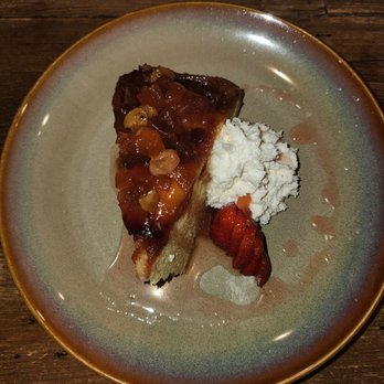 End of Elm - Plum upside down cake - New American Near Me - Morristown, New Jersey