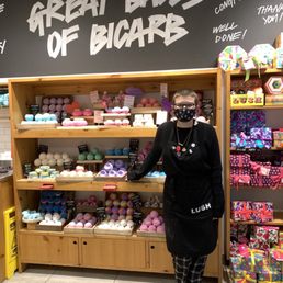 Trish one of the nice managers who helped me find my bath bombs and bubble baths Trish one of the nice managers who helped me find my bath bombs and bubble baths