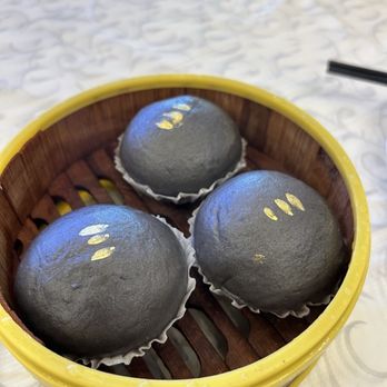HL Peninsula Restaurant - Black Bun with Golden Egg Yolk - Dim Sum Near Me - Milpitas, California HL Peninsula Restaurant - Black Bun with Golden Egg Yolk - Dim Sum Near Me - Milpitas, California