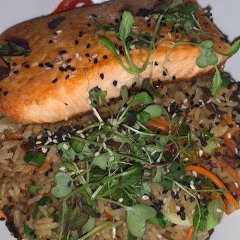 Frame Philly - Salmon and fried rice - Tapas/Small Plates Near Me - Philadelphia, Pennsylvania