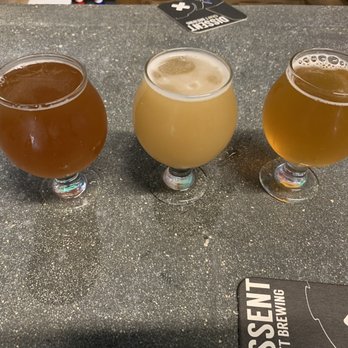 Dissent Craft Brewery - Flight. - Breweries Near Me - Saint Petersburg, Florida