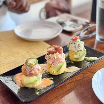 Aji Peruvian Cuisine - Causa Trio - Peruvian Near Me - Long Beach, California