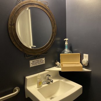 The Grafted Root Eatery - A nice, clean restroom that gives you an at home feeling. - New American Near Me - Grand Blanc, Michigan