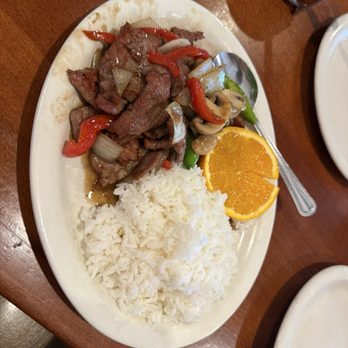 Thai BBQ - Spicy beef with steamed rice - Thai Near Me - Panorama City, California