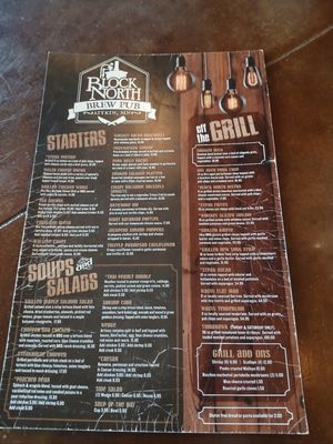 Menu photo 1 Block North Brew Pub Aitkin, MN