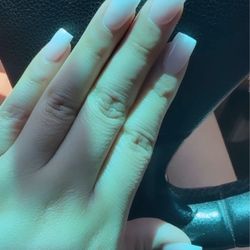 Venus Nails & Spa - Ombre nails short square.
