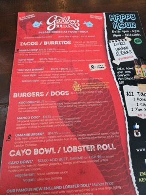 Menu photo 7 Garbo's Grill Key West, FL