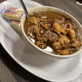 Cafe Rian Cajun Cafe - Loaded Gumbo with Rice - Cajun/Creole Near Me - Houston, Texas Cafe Rian Cajun Cafe - Loaded Gumbo with Rice - Cajun/Creole Near Me - Houston, Texas