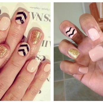 Vivian's Nails - Again I love this place! Went in with another design from Pinterest and they looked and recreated it perfectly. - Nail Salons Near Me - Kernersville, North Carolina