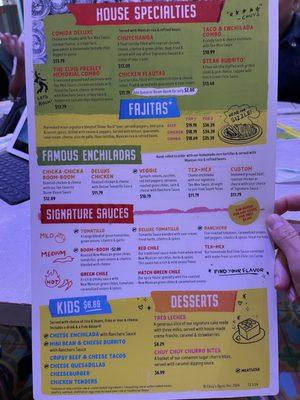 Menu photo 5 Chuy's Houston, TX