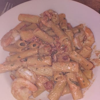 Cariera's Restaurant - rigatoni in vodka sauce with grilled shrimp. - Italian Near Me - Dearborn Heights, Michigan Cariera's Restaurant - rigatoni in vodka sauce with grilled shrimp. - Italian Near Me - Dearborn Heights, Michigan