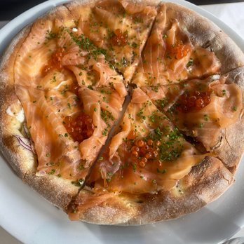 Spago - Salmon pizza - New American Near Me - Las Vegas, Nevada