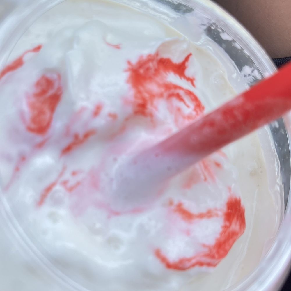 Chick-fil-A - Vanilla milkshake with a cherry - Fast Food Near Me - Pleasanton, California Chick-fil-A - Vanilla milkshake with a cherry - Fast Food Near Me - Pleasanton, California