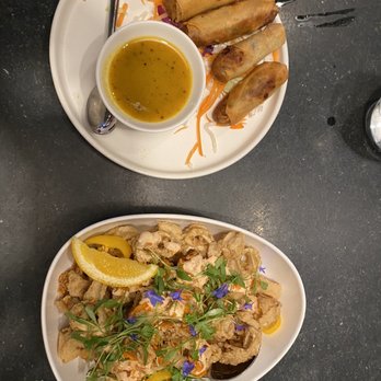 Lily - Salt and pepper calamari and duck egg rolls - Vietnamese Near Me - San Francisco, California Lily - Salt and pepper calamari and duck egg rolls - Vietnamese Near Me - San Francisco, California
