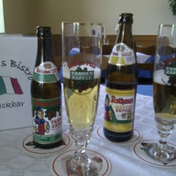 Luigi's Bistro Snackbar - Beers from the Black Forest:  Rothaus Zäpfle and Rothaus Märzen Export.