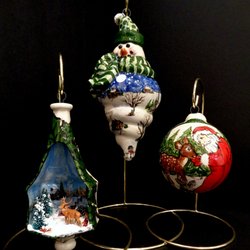 Framations - Sample of our hand made ceramic ornaments by Serena Boschert