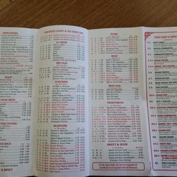 the menu the menu