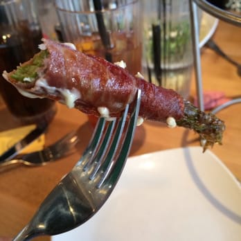 Upper Crust Wood Fired Pizza - Bacon-wrapped asparagus. Absolutely delectable! - Pizza Near Me - Edmond, Oklahoma Upper Crust Wood Fired Pizza - Bacon-wrapped asparagus. Absolutely delectable! - Pizza Near Me - Edmond, Oklahoma