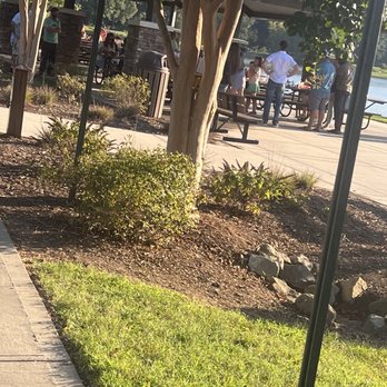 Rankin Lake Park - Covered Shelter area with picnic tables - Parks Near Me - Gastonia, North Carolina