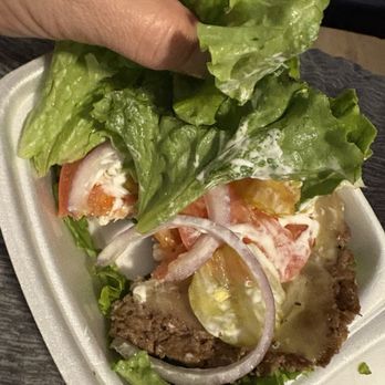 Filé's Burgers - Low Carb Bugef with a kiss of mayo and pepper jack - Burgers Near Me - San Antonio, Texas