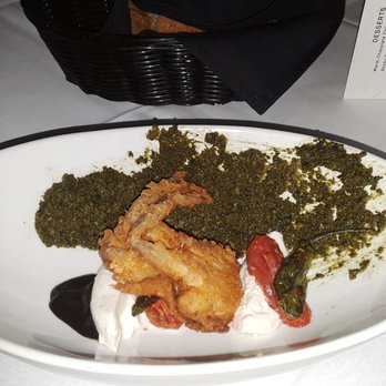 Cappy's Restaurant - Fried softshell crab with pesto appetizer. Very good - New American Near Me - San Antonio, Texas