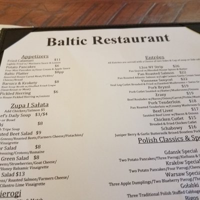 Menu photo 6 Baltic Restaurant Berlin, CT