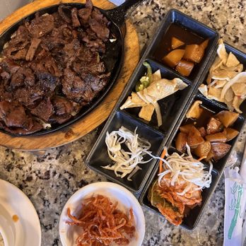 Ilsong Garden - Unli side dish kimchi, dried squid, fish cake, radish, Potatoes SD bulgogi plate - Korean Near Me - San Antonio, Texas Ilsong Garden - Unli side dish kimchi, dried squid, fish cake, radish, Potatoes SD bulgogi plate - Korean Near Me - San Antonio, Texas