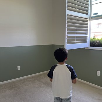 Preeminent Painting - First look at his two-toned room! The crisp lines! - Painters Near Me Preeminent Painting - First look at his two-toned room! The crisp lines! - Painters Near Me
