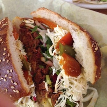 Cemitas Poblanas Don Adrian - Marinated steak with string cheese and jalapeño. So damn tasty good! - Mexican Near Me - Van Nuys, California Cemitas Poblanas Don Adrian - Marinated steak with string cheese and jalapeño. So damn tasty good! - Mexican Near Me - Van Nuys, California