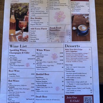 Creme De La Crepe - Menu 3/4/25 - French Near Me - Redondo Beach, California