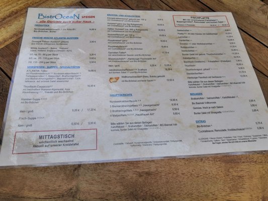 Menu photo 4 Atlantik Fisch Hamburg, HH