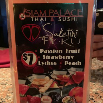 Siam Palace - Saketini specials - Thai Near Me - Miami, Florida Siam Palace - Saketini specials - Thai Near Me - Miami, Florida