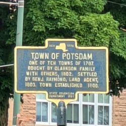 Town of Potsdam Historical Marker - Town of Potsdam Historical Marker