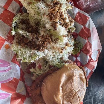 AhbA - chicken sammie with Cesar salad - Breakfast & Brunch Near Me - Laguna Beach, California