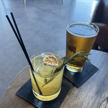 WSKY Bar + Grill - Rosemary whiskey Sour and a Kona Big Wave - Bars Near Me - Henderson, Nevada WSKY Bar + Grill - Rosemary whiskey Sour and a Kona Big Wave - Bars Near Me - Henderson, Nevada