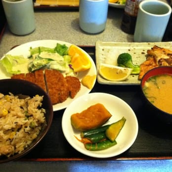 Gombei - Tonkatsu, salmon shio, mazagohan combo! - Japanese Near Me - San Jose, California