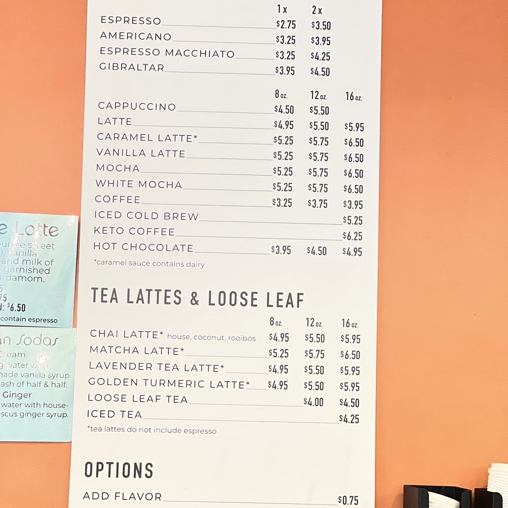 Coffeebar Bakery - a menu for a coffee shop - Bakeries Near Me - Truckee, California Coffeebar Bakery - a menu for a coffee shop - Bakeries Near Me - Truckee, California