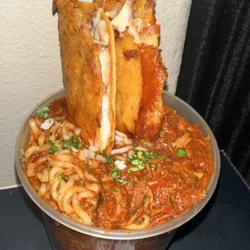 Switch Kitchen - Birria ramen with queso Birria tacos!