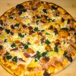 Stromboli's Pizza - Artichoke, Spinach, Sun Dried Tomato, and Asiago Cheese Yummy