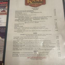 Hotel Kast - Menu