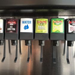 Snappy Salads - I like the options here! The coconut lime sparkling water mixed half with diet cola is a perfect combo!!!