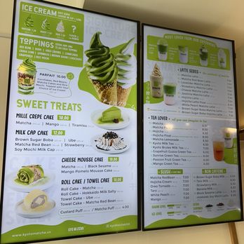 Kyo Matcha - Menu - Ice Cream & Frozen Yogurt Near Me - Philadelphia, Pennsylvania Kyo Matcha - Menu - Ice Cream & Frozen Yogurt Near Me - Philadelphia, Pennsylvania