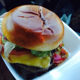 Green Chile Cheese Burger