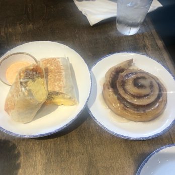 Hissy Fit - Sausage burrito and biscuit cinnamon roll - Southern Near Me - Austin, Texas