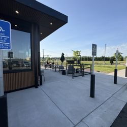 Starbucks - Patio and handicap parking