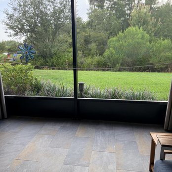 All Pro Screen Repair - Solid panel installed on three sections around the lanai. - Patio Coverings Near Me All Pro Screen Repair - Solid panel installed on three sections around the lanai. - Patio Coverings Near Me