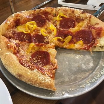 Mellow Mushroom Brier Creek - Pepperoni and banana pepper - Pizza Near Me - Raleigh, North Carolina Mellow Mushroom Brier Creek - Pepperoni and banana pepper - Pizza Near Me - Raleigh, North Carolina