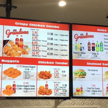 Grand One - Menu - Chicken Shop Near Me - North York, Ontario