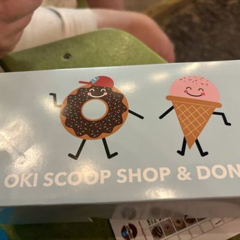 OKI Scoop Shop And Donuts - Logo - Ice Cream & Frozen Yogurt Near Me - Oak Island, North Carolina