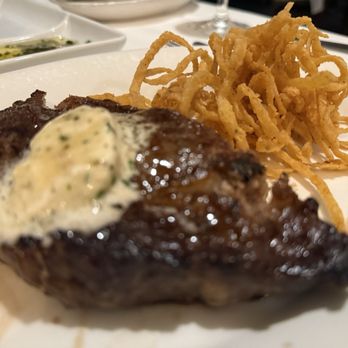 Bascom's Chop House - This is half an 18 ounce ribeye that my wife and I shared and they were still too big for us to eat all at once sitting. Perfectly done. - Steakhouses Near Me - Clearwater, Florida